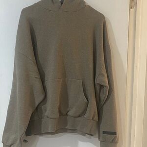 Essentials Fear of God Oversized Hoodie in Olive Gray Medium Brand New